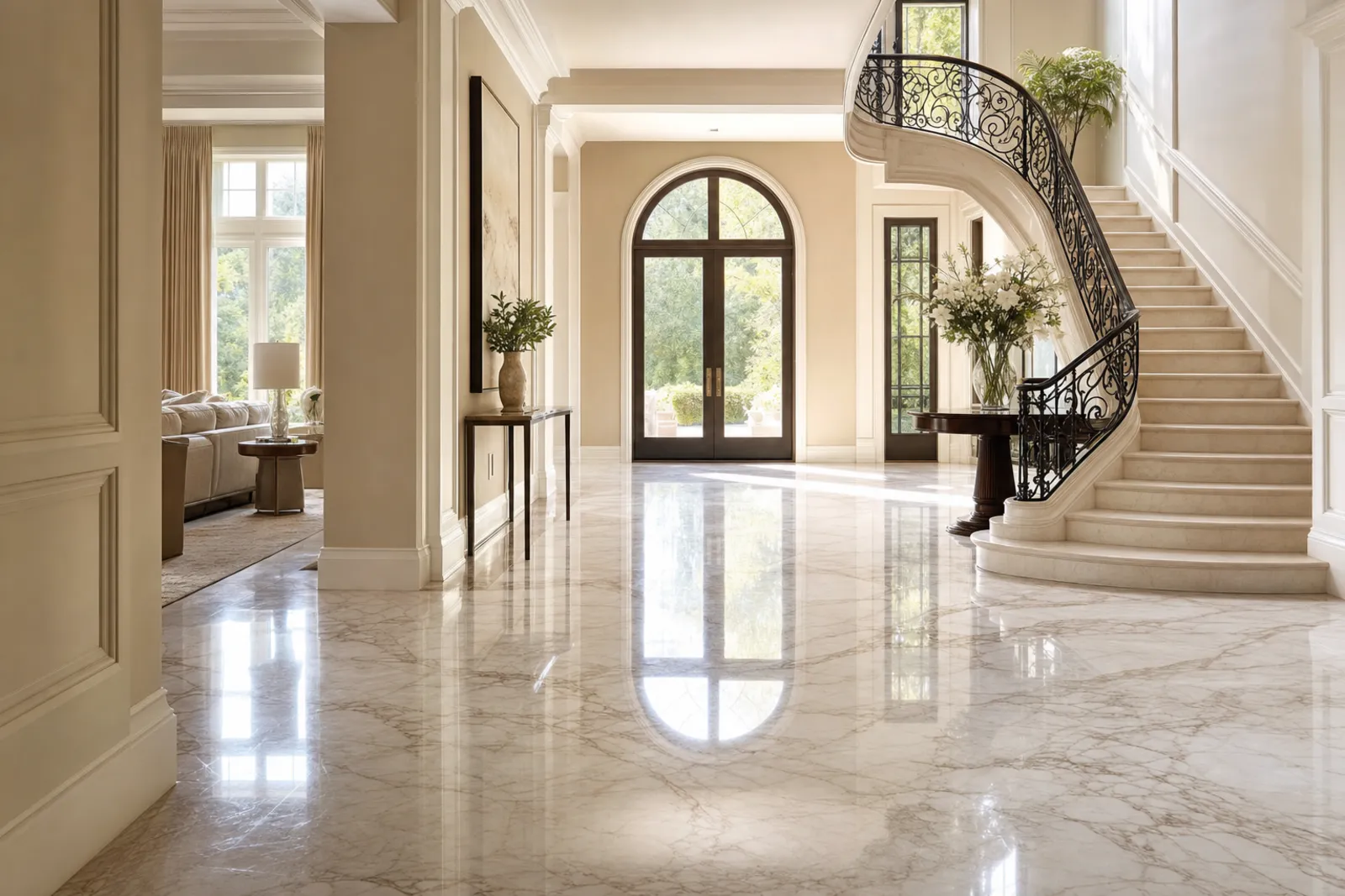 Organic natural stone cleaning by AllState Cleaning